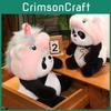 Toy Plush Panda Unicorn Hat Doll Stuffed Animal Cartoon Decor Pp Cotton Gift