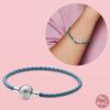New Arrival 100 %925 Sterling Silver Beads And Pav éBracelet Heart -Shaped Jewelry Charm For Fashion Women Diy Gift