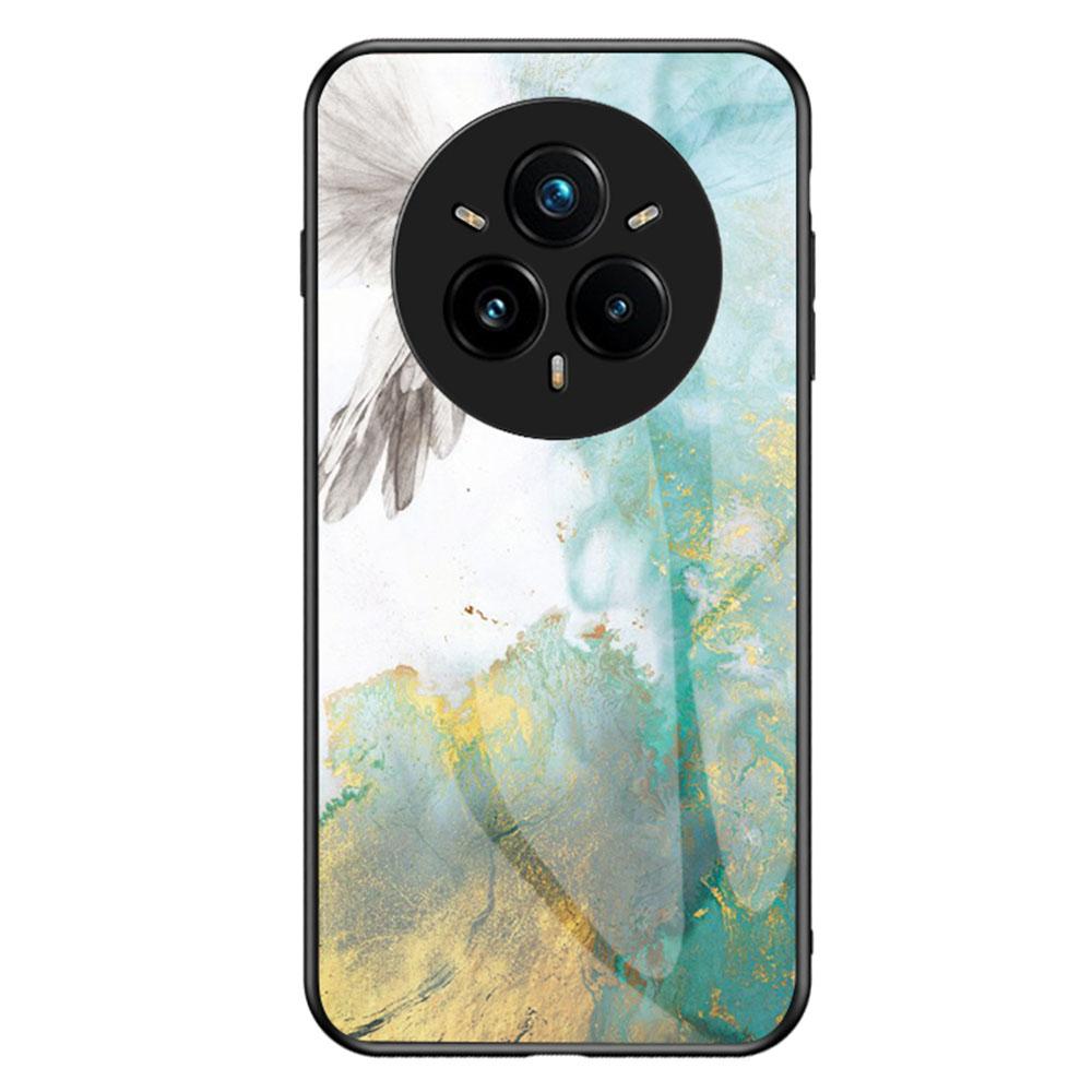 Чехол для Realme 14 Pro+ 5G с мраморным узором, защитная крышка для телефона из закаленного стекла+ПК+ТПУ