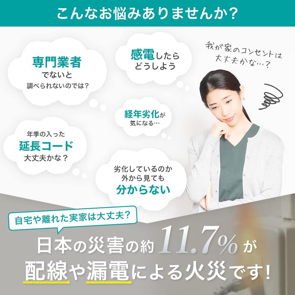 WIRECARE для проверки розеток в жилых домах Предотвращает возгорания из-за ухудшения состояния розеток Не требуются специальные знания Измеряет ухудшение состояния розеток в