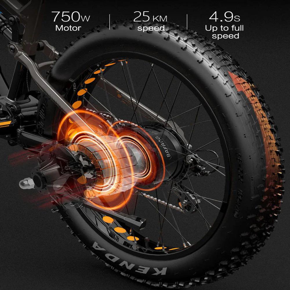 Электровелосипед Lankeleisi 26" Мотор 1000 Вт Вездеходный Ebike 48V 20AH Макс. Дальность 150 км Нагрузка 150 кг RV800