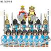 Medieval Black Eagle Knight Soldier Doll Building Blocks