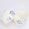 Bone China Dinnerware Set with Blue Peacock Design