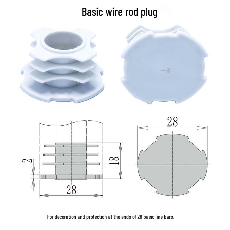 28mm Third Gen Aluminum Rod Stopper for Pipe Line Accessories & Workbench Flow Rack