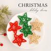 Natural Wicker Christmas Decor Star And Heart Ornaments For Festive Home Decor