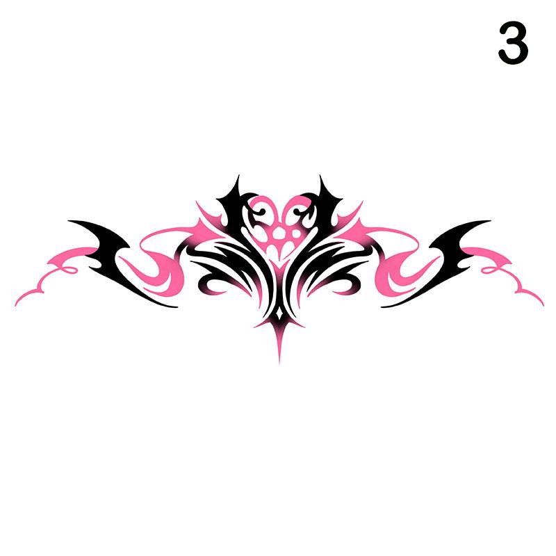 Сексуальный дизайн сердца временные татуировки наклейки женские водонепроницаемые поддельные татуировки искусство сексуальная имитация пупка наклейка на грудь