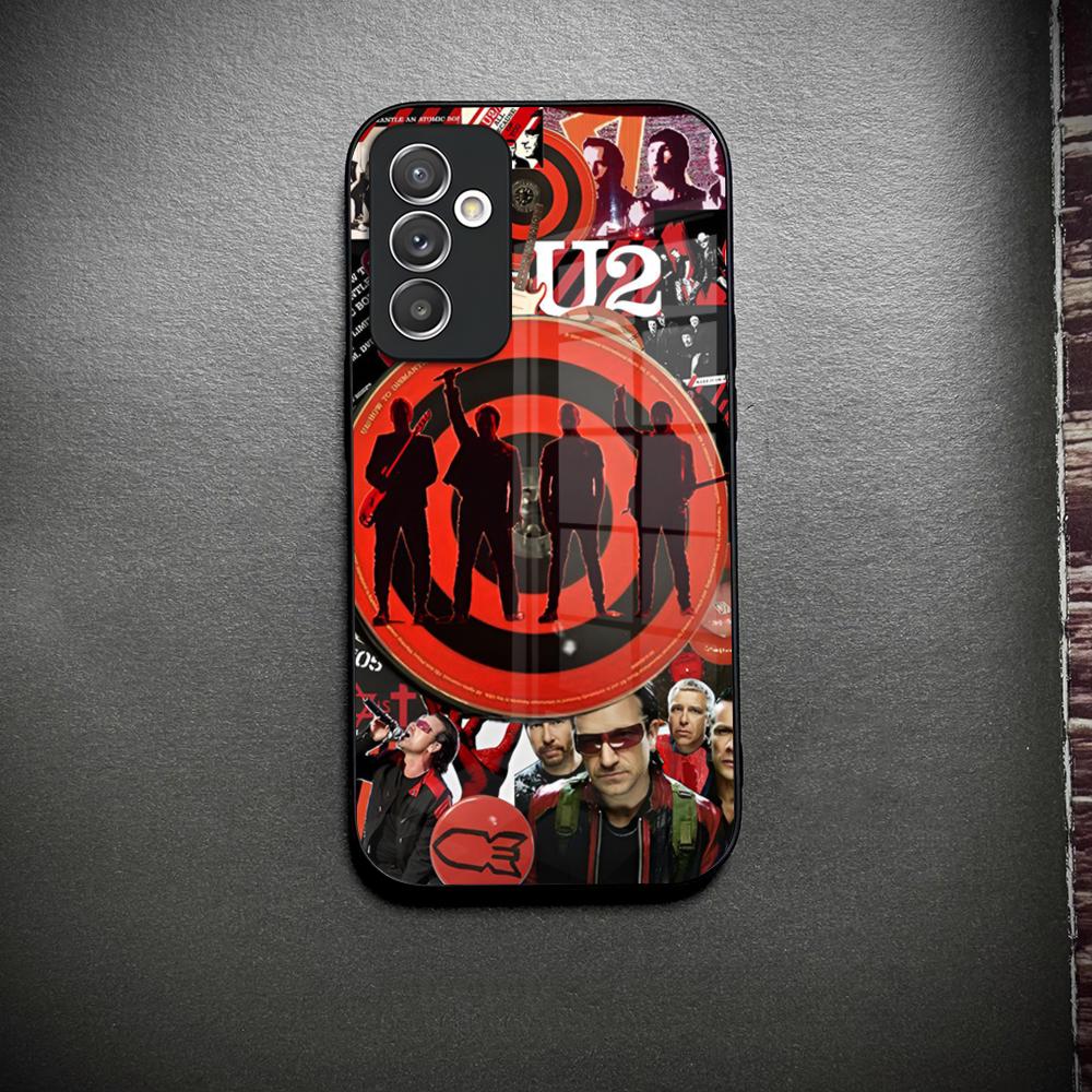 Чехол для телефона Rock And Roll U-U2 Band Стекло Для Samsung Galaxy S26 S23 S25 S24 S21 S22 S20 Ultra Fe Plus A34 A15 A14 Чехол