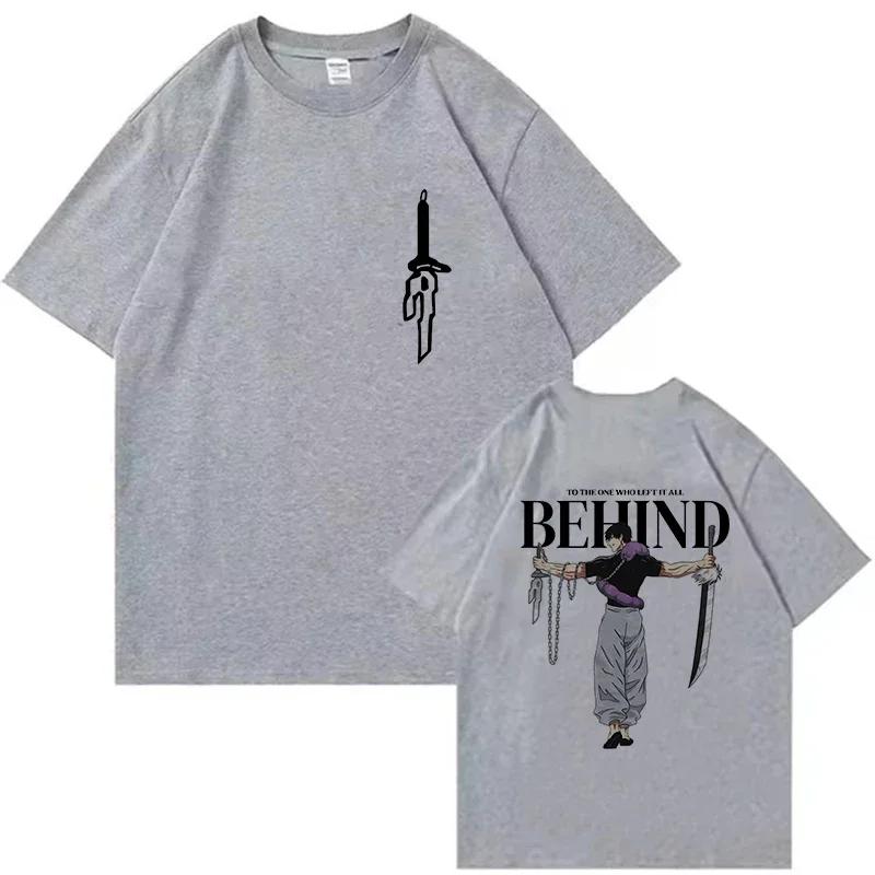 Японская аниме-футболка Jujutsu Kaisen для женщин, унисекс, унисекс, футболки с рисунком Gojo Satoru, женская мода, повседневная футболка, футболка унисексga