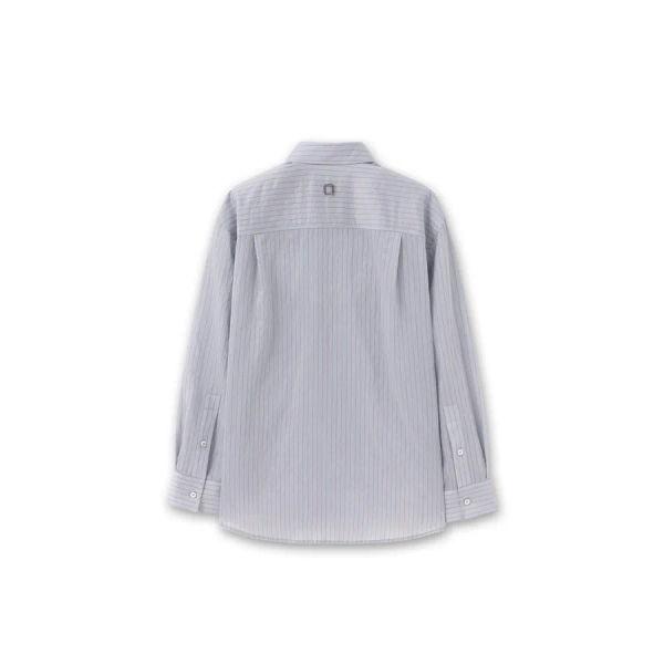 [wooyoungmi] Blue Sheer Stripe Shirt M261SH09856L