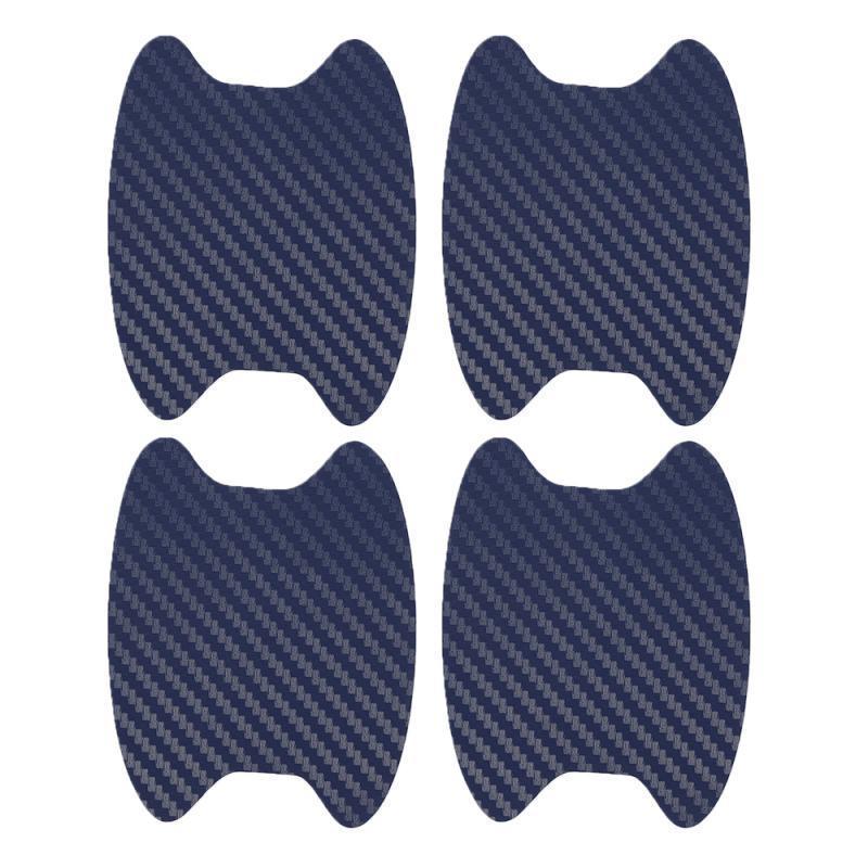 4pcs Carbon Fiber Car Door Handle Protective Stickers - A Style