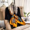 High-quality Luxurious Silk Scarves Headband Scarfs Neck Scarf For Women Chain Silk Scarf Women's Decorative Shawl