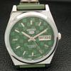 ВОССТАНОВЛЕННЫЕ МУЖСКИЕ ЧАСЫ SEIKO 5 AUTOMATIC, СДЕЛАНО В ЯПОНИИ, ЗЕЛЕНЫЙ ЦИФЕРБЛАТ, ИЗГОТОВЛЕНЫ НА ЗАКАЗ a440057-2