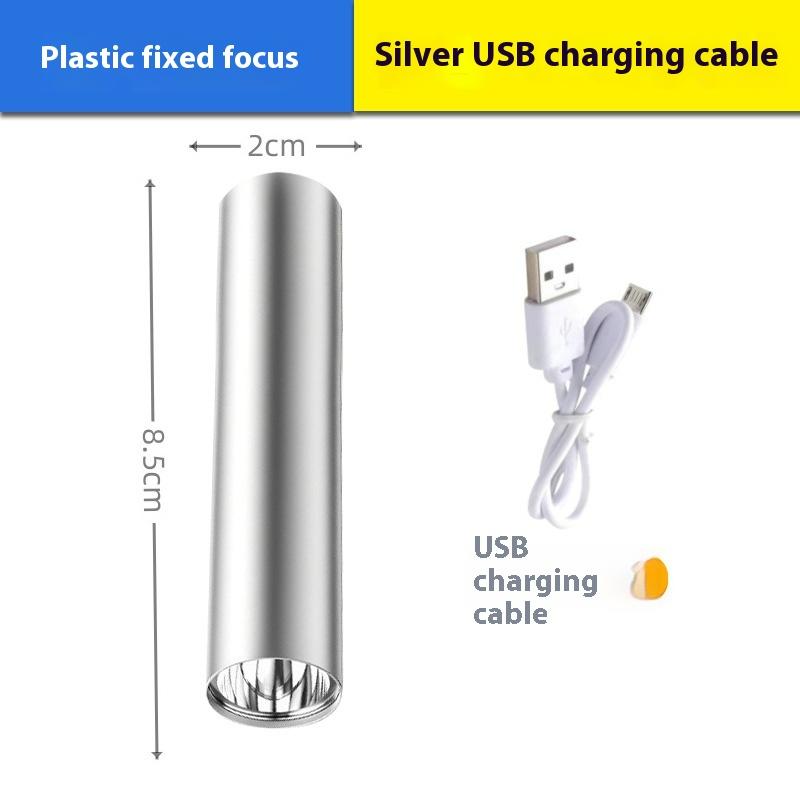 Светодиодный мини-ручной USB-зарядный портативный мощный фонарик с дистанционным управлением