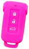 Силиконовый чехол для смарт-ключа IKT 3 кнопки Розовый / Delica D5 / Outlander PHEV,