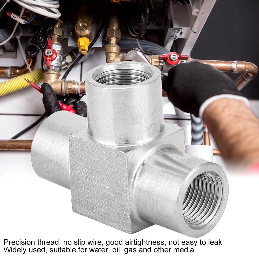 3 Way Pipe Connector BSPP Female Thread Stainless Steel Pipe Fitting Connector38in