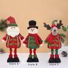 Christmas Figure, Stretched Legs, Doll Standing, Santa Claus, Decoration for Tree, Holiday,