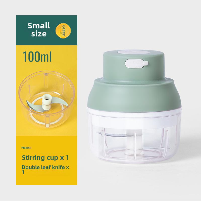 Compact Electric Garlic Grinder & Baby Food Processor - Multifunctional Kitchen Tool for Garlic Paste and More