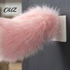 Car Rear Window Tail Electric Wagging for Car, Remote Control Fluffy Animal Interactive Decor, Sound Activated Moving Fur Trunk Ornament Cosplay Anime