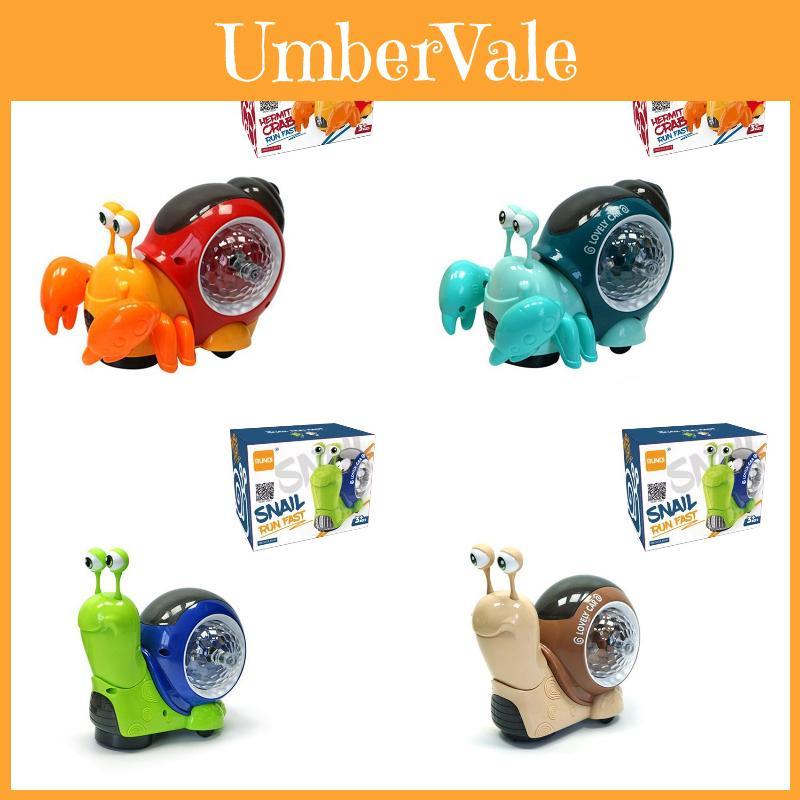 Interactive And Educational Snail Toy With 360-degree Light And Music
