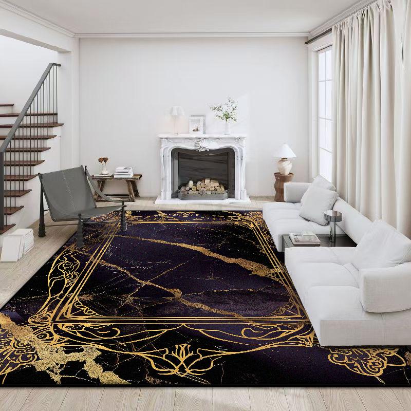 Современное украшение дома роскошный ковер гостиная противоскользящий большой ковер для комнаты мягкий коврик для дивана стола легкая чистка настраиваемый