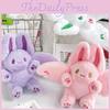 Adorable Long-eared Flying Bunny Plush Toy Keychain Cute Kids Backpack Accessory