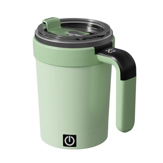 Automatic Stirring Coffee Mug Digital Temperature Display Insulated Smart Self Stirring Mug Portable Electric Mixing Cup for Office School
