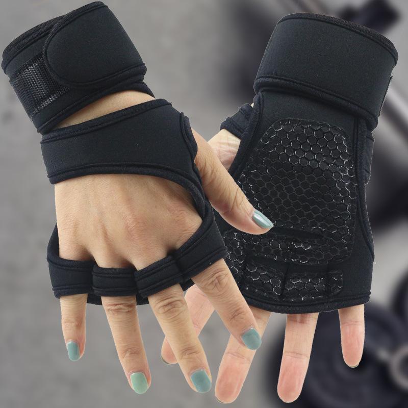 Hand Wrist Palm Protector Gloves Weightlifting Training Gloves for Men and Women Fitness Athletic Biking Gymnastics Gym Gloves