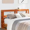VidaXL Headboard with Shelves Brown Wax 135 Cm Solid Pine Wood, Wooden Headboard, Headboard with Storage, 850889