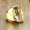 Нержавеющая сталь Готический Древний Египет Египетский фараон Статуя Кольцо для мужчин Панк-рок Крутые байкерские кольца