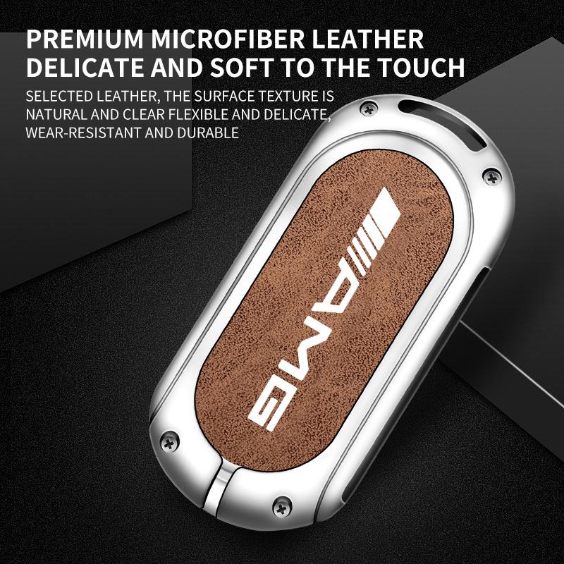 SFX1 Zinc Alloy Leather Car Key Case Cover Bag For Mercedes Benz A C E S G Class GLC CLE CLA GLB GLS W177 W205 W213 W222 X167 AMG