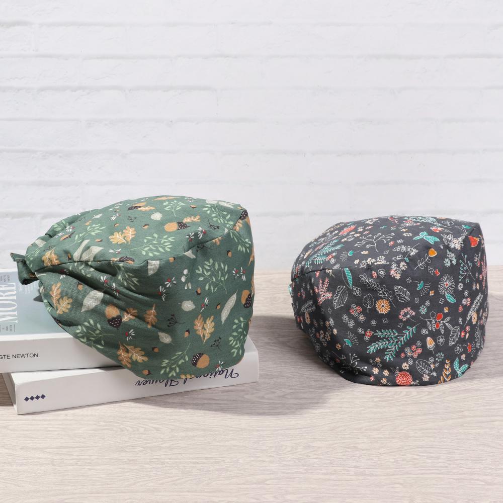 HeadCover Men Women With Sweatband Pure Colour Surgical Scrub Cap Cotton Hats Bouffant Hat