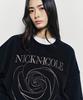 Nigaennikol Объемная толстовка Nicole Rose_Черный уголь