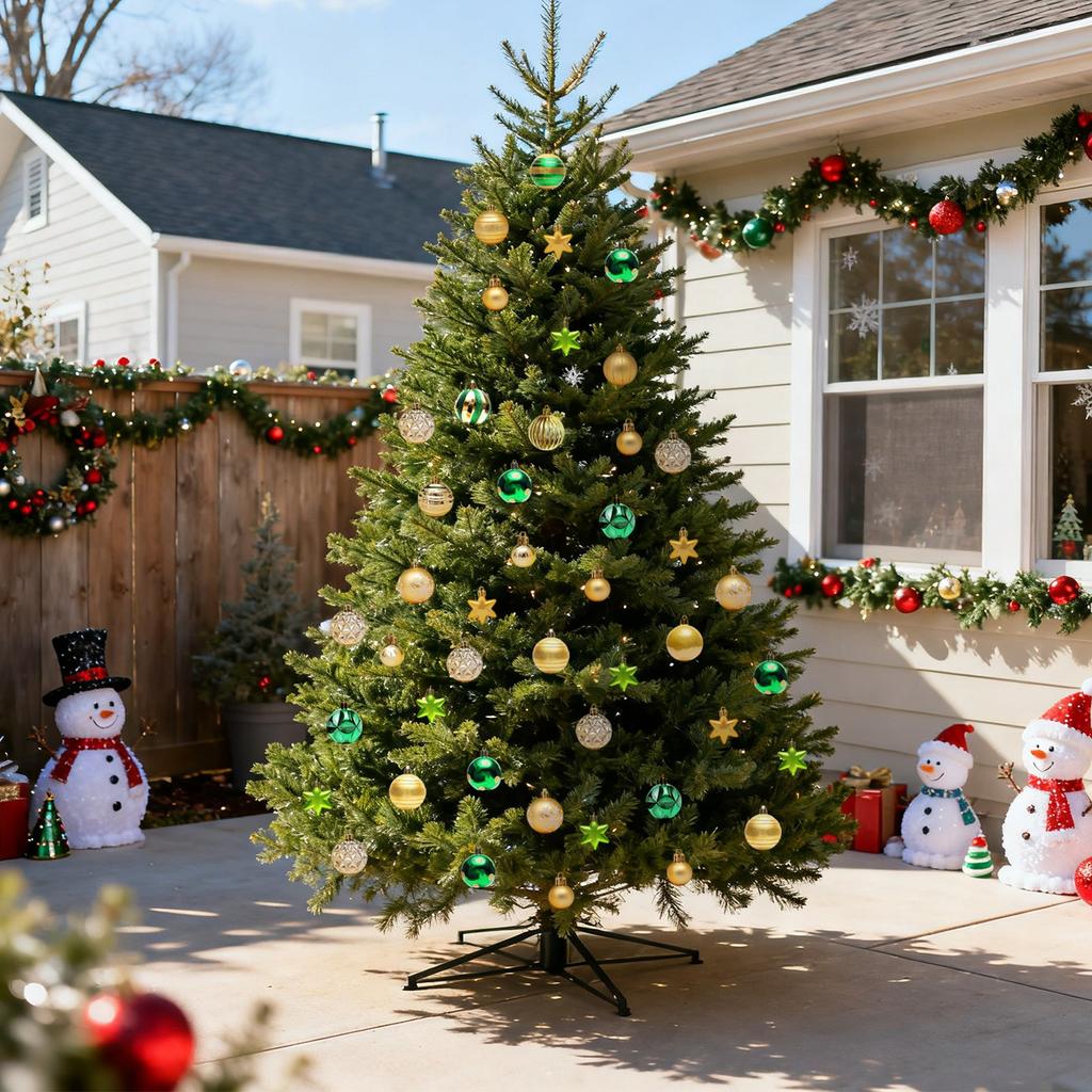 42pcs Christmas Tree Ornament Plastic Ball Decorations For DIY Crafts And Painted Designed Boxes Pendant