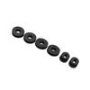 ACROPIX Motorcycle Rubber Side Cover Grommets for Suzuki GS125 6pcs Black