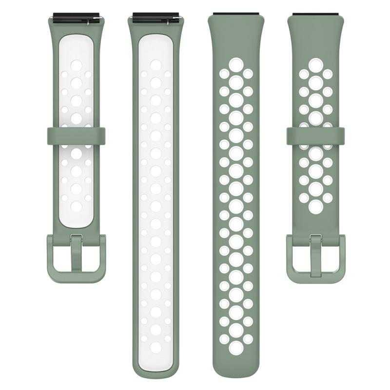 Двухцветный ремешок для часов, мягкий дышащий сменный ремешок контрастного цвета, совместимый с Huawei