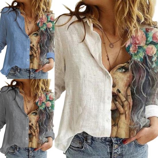 Женская рубашка, шикарная приятная для кожи летняя рубашка с длинным рукавом, тонкая повседневная рубашка, свободная блузка, уличная одежда