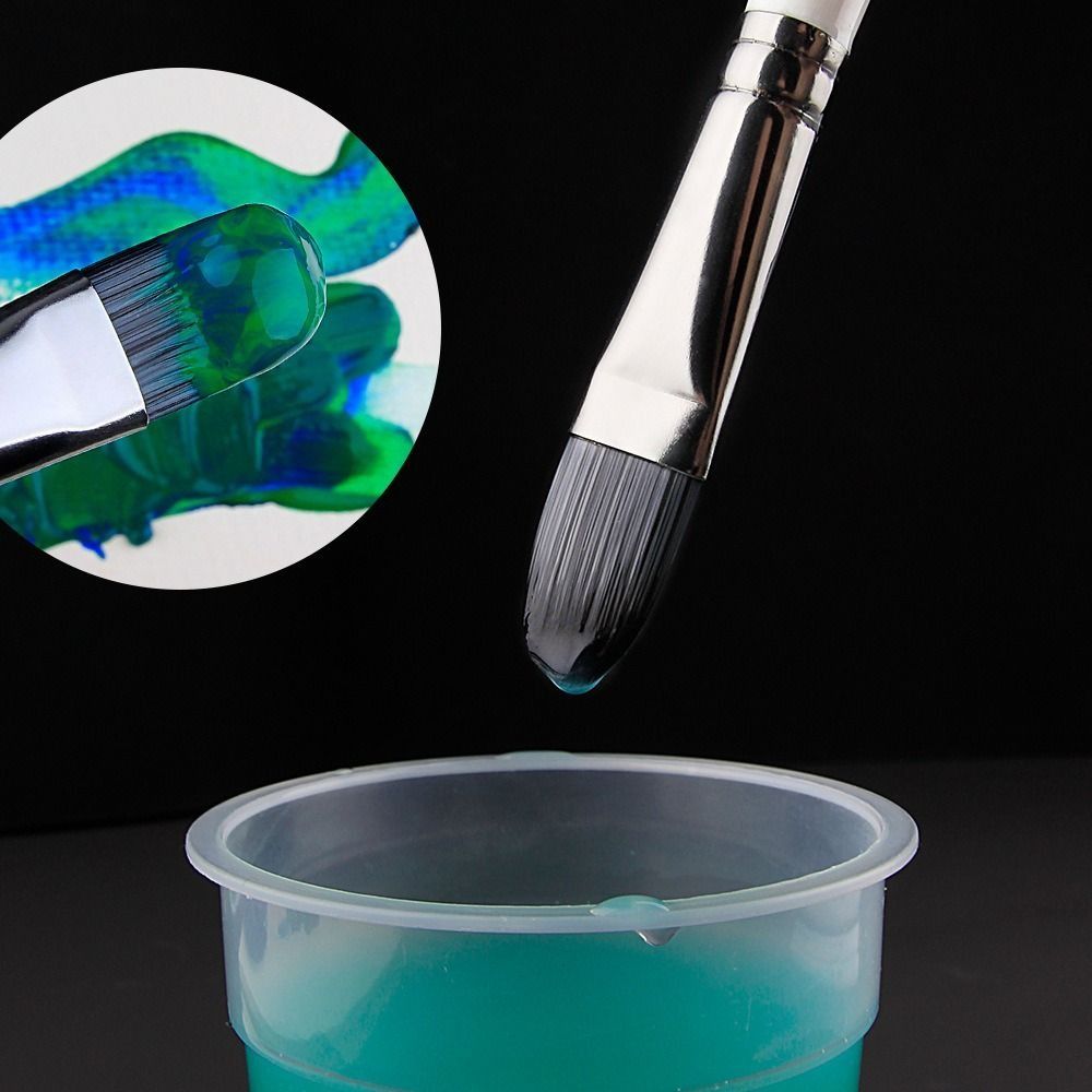 Practical Watercolor Brush Wooden Handle Acrylic Paint Brushes Acrylic and Oil Brushes  Art Brushes