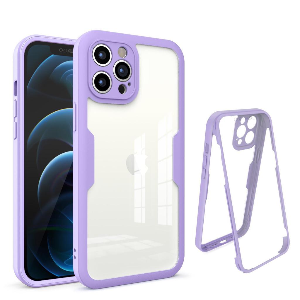 360 Full Cover Silicon Case For iPhone 16 Pro Max 15 13 11 12 14 Pro Max X XS SE 7 8 Plus With Screen Protector Shockproof Cover
