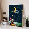 Disney Мультяшная Алмазная Живопись Микки и Минни Лунный Костер Кемпинг Исцеляющая Иллюстрация 5D DIY Арт Набор для Вышивания Крестиком Мозаика Вышивка Домашний Декор Подарок
