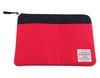 Made In Japan, Water-Repellent Travel Bag-in-Bag, A5 Size, Urethane Cushioned Flat Pouch, 18x25cm, Red