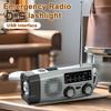 Солнечное радио с фонариком SOS сигнал тревоги многоцелевое перезаряжаемое портативное аварийное радио с ручкой AM/FM радио