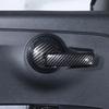 For Fiat 500 2010-2024 ABS Carbon Fiber Car Inside Handle Panel Frame Cover Trim Sticker Car  Accessories