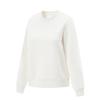 Li Ning Fitness Series Simple Solid Color Round Neck Pullover Sweatshirt Women Sweatshirt Champagne-White AWDU634-4