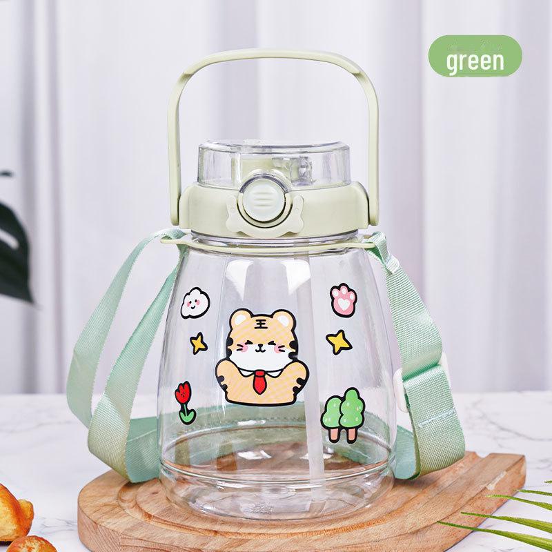 Детская кружка с трубочкой Charming Panda Double Drink – Большая емкость, милый мультяшный дизайн