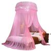 2027 New Dome Ceiling Mosquito Net Fresh Encryption Net Yarn Princess Wind Free Installation Floor Ceiling Mosquito Net high quality