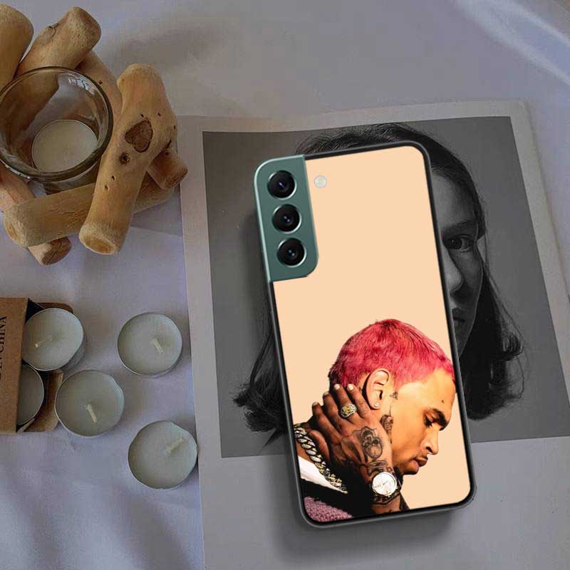 Чехол для телефона Chris Brown Американский рэпер для Samsung A15 A25 A35 A55 Galaxy A12 A22 A32 A52 A72 A54 A34 A24 A14 A53 A33 A23 A13 A7