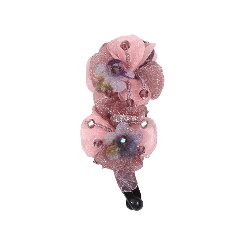 Цветочная заколка для волос держатель для хвостика прочный долговечный сильная фиксация плетение нескользящие французские заколки заколка-краб для прически