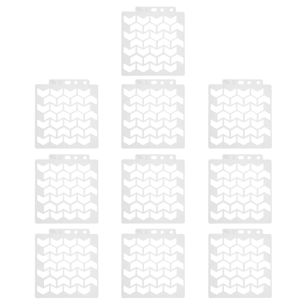 10Pcs Mandala Template Painting Drawing Stencils Reusable Scrapbook Making Mold Art Supply