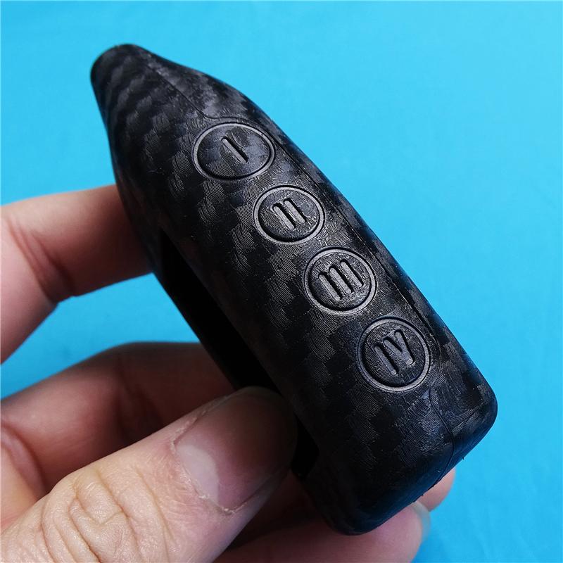 1 шт., силиконовый чехол для ключей из углеродного волокна для Scher Khan Scherkhon Magicar THOR 5 6 M5, защитная крышка с 2-сторонним ЖК-дисплеем