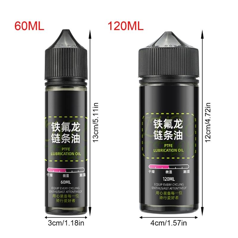 60/120ml Bicycles Chain Lubes Mountain Bike Dry Lubes Chain Oil Bike Special Lubricants for Fork Flywheel Chain Easy Use